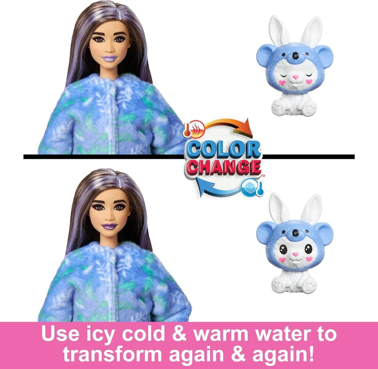 Barbie Cutie Reveal Costume Doll - Bunny in Koala HRK26 - Image 4