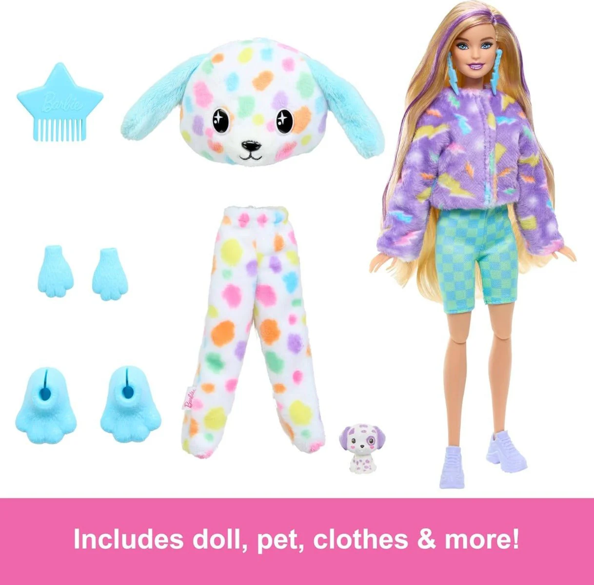 Barbie Cutie Reveal Dalmatian Doll HRK41 - Image 4