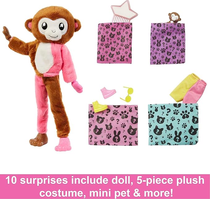 Barbie Cutie Reveal Chelsea Jungle Series Tiger Doll HKR15 - Image 5
