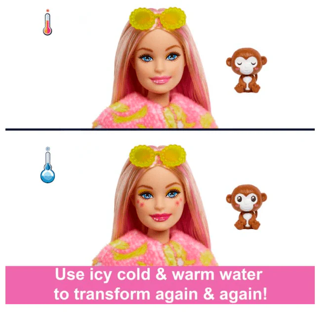 Barbie Cutie Reveal Jungle Series Monkey Doll HKR01 - Image 3