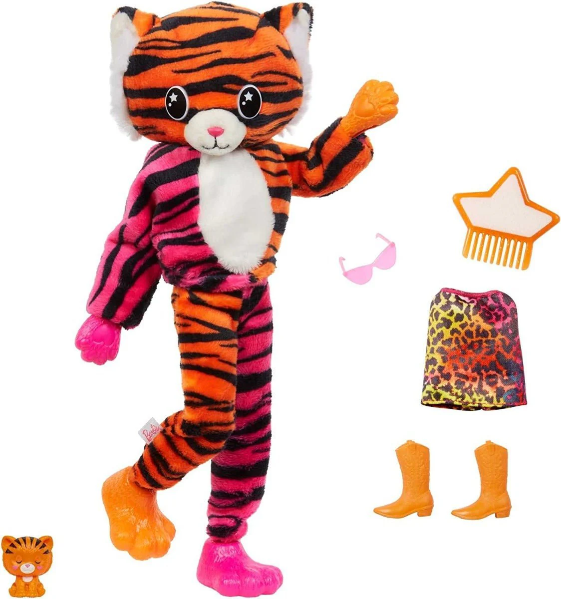 Barbie Cutie Reveal Jungle Series Tiger Doll HKP99 - Image 4