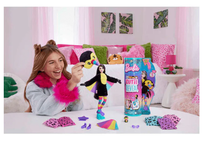 Barbie Cutie Reveal Jungle Series Toucan Doll HKR00 - Image 2