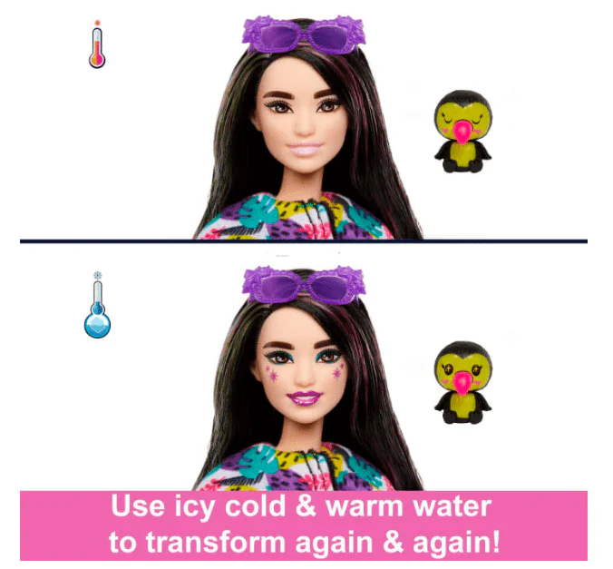 Barbie Cutie Reveal Jungle Series Toucan Doll HKR00 - Image 3