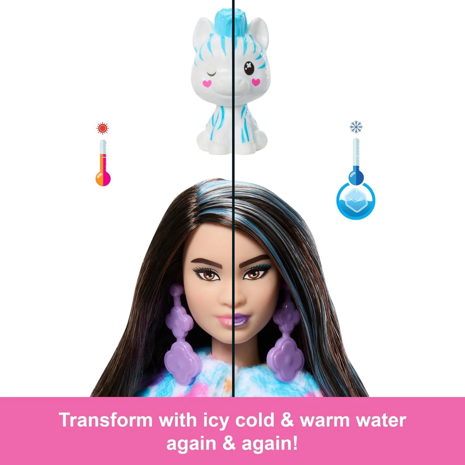Barbie Cutie Reveal Zebra Doll - Image 4