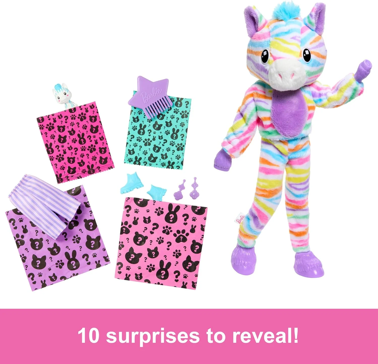 Barbie Cutie Reveal Zebra Doll - Image 6