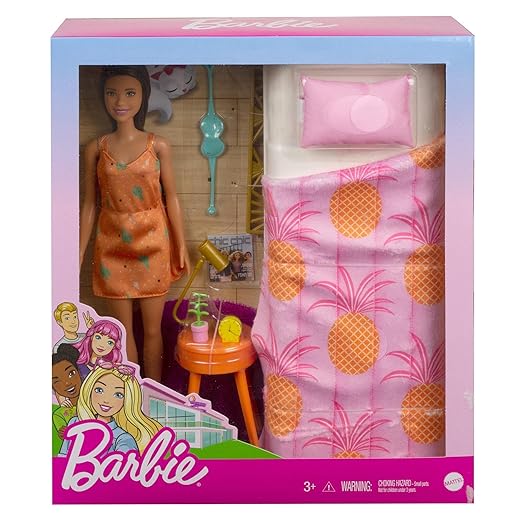 Barbie Doll and Bedroom Furniture Playset GRG86/GTD87