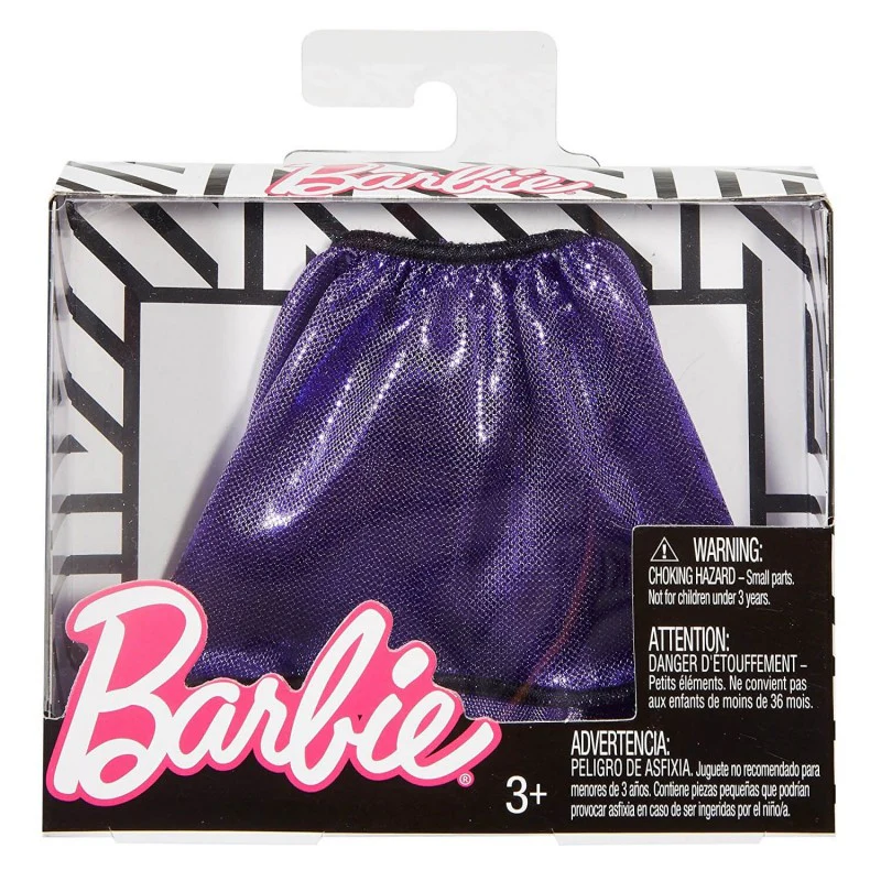 Barbie Doll Bottoms Fashion Pack Purple Sparkle Skirt - Image 3