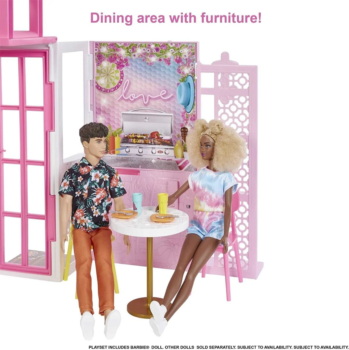 Barbie Dollhouse with Doll and Puppy HCD48 - Image 4