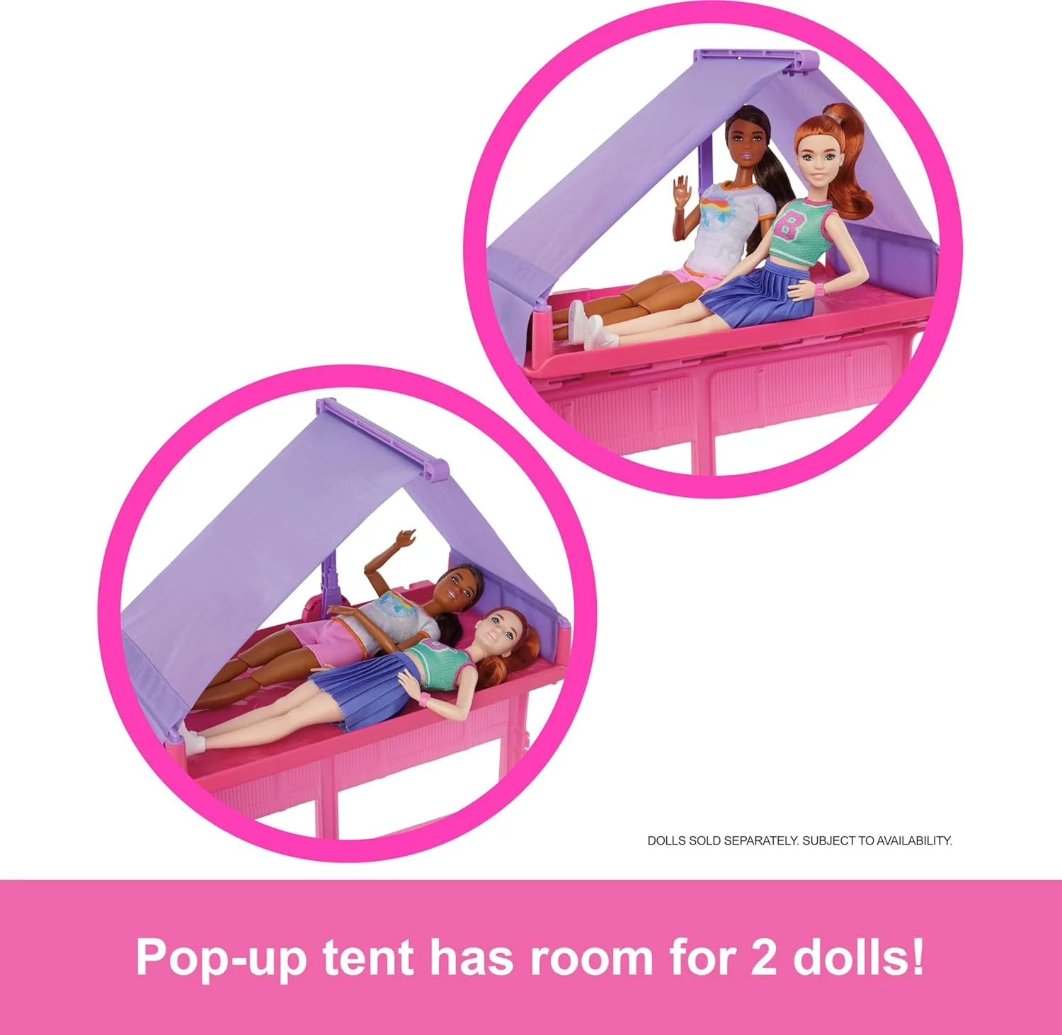 Barbie Dream Camper Playset HRJ78 – Roof Tent, BBQ, Swing & 60+ Accessories - Image 4
