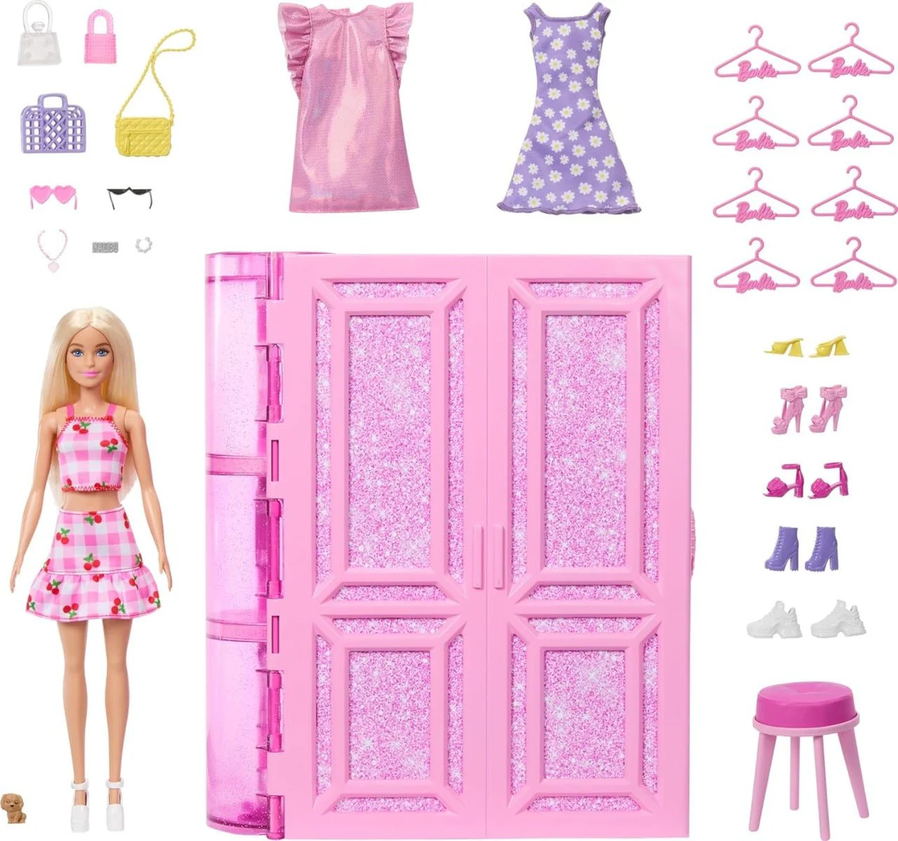 Barbie Dream Closet With Fashion Doll HXD58