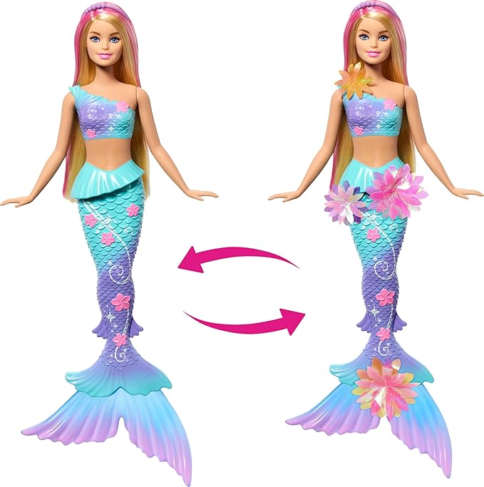 Barbie Dreamtopia Blooming Magic Mermaid - Blonde JDM72 - Image 3