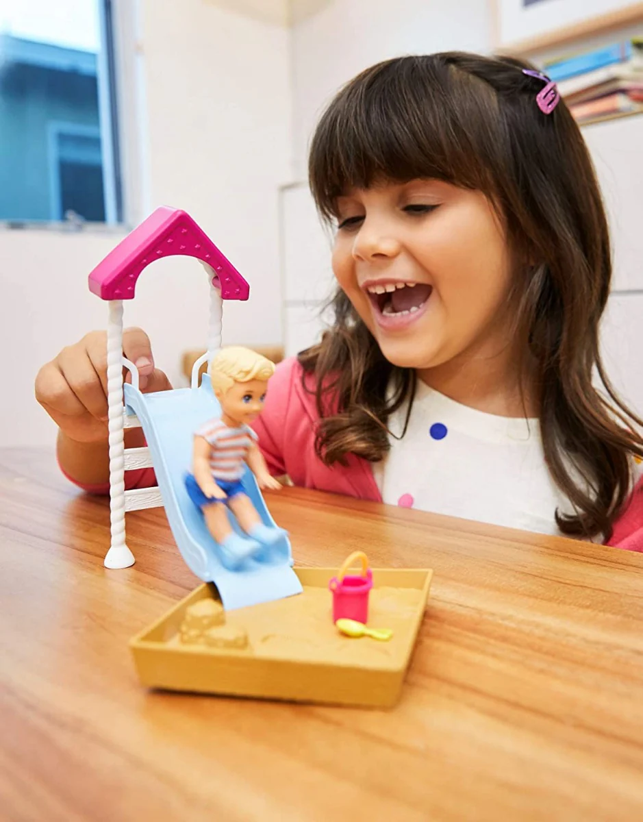 Barbie Skipper Babysitter Doll & Playset Playground FXG94 - Image 5