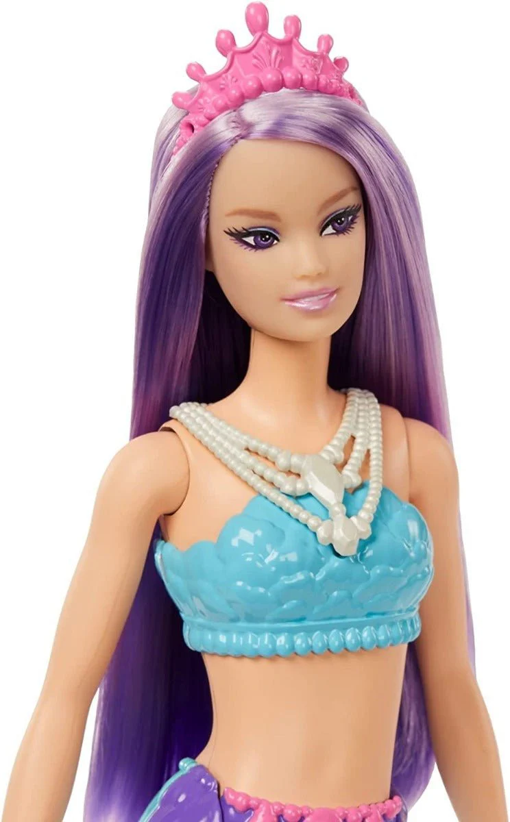 Barbie Dreamtopia Mermaid with Blue Top Purple Hair HGR10 - Image 2