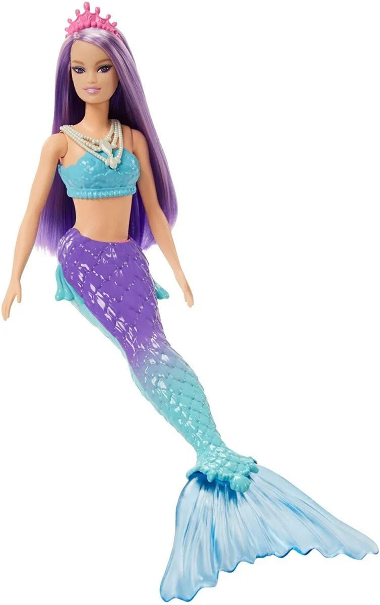 Barbie Dreamtopia Mermaid with Blue Top Purple Hair HGR10 - Image 4