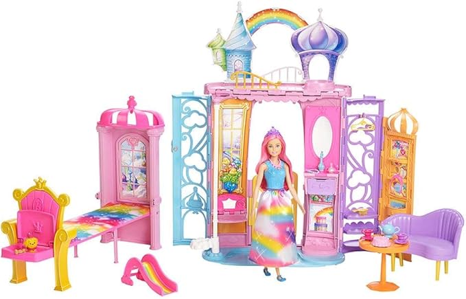 Barbie Dreamtopia Rainbow Cove Castle Portable Playset FTV98 - Image 5
