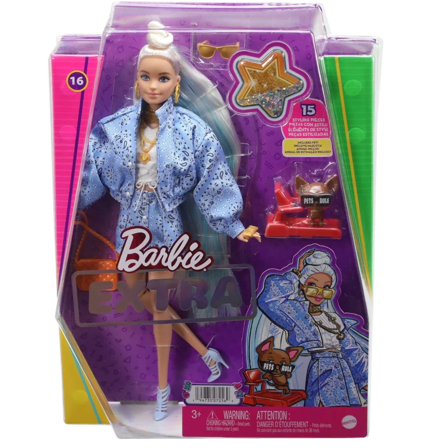 Barbie Extra Doll with Bandana Blonde HHN08
