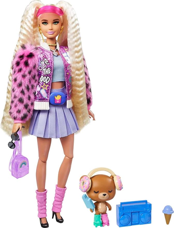 Barbie Extra Doll with Blonde Pigtails GYJ77 - Image 5