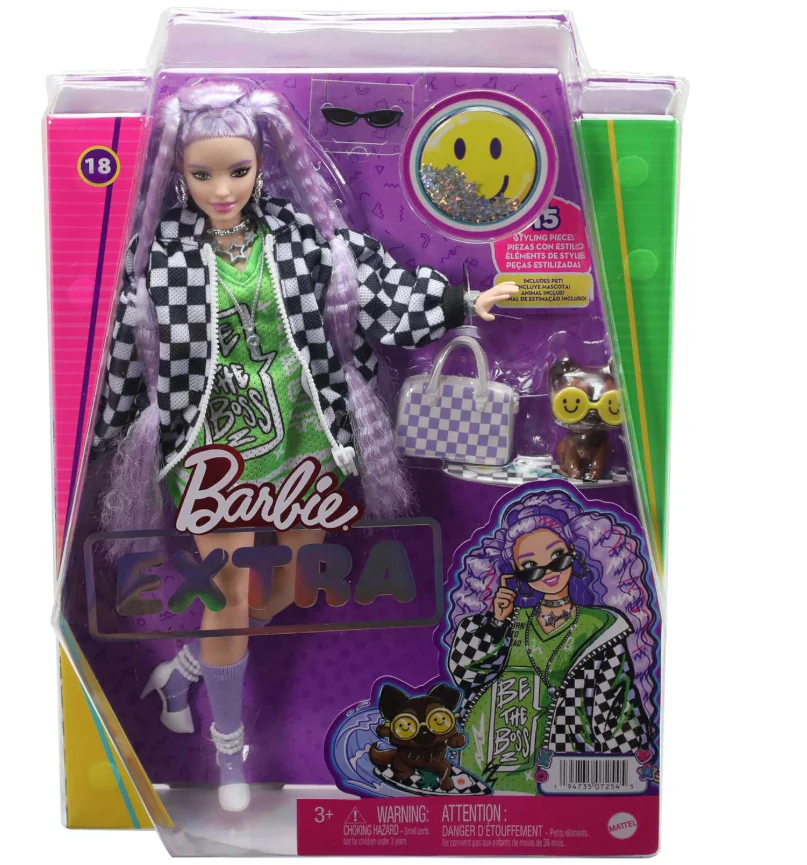 Barbie Extra Doll with Racecar Jacket HHN10