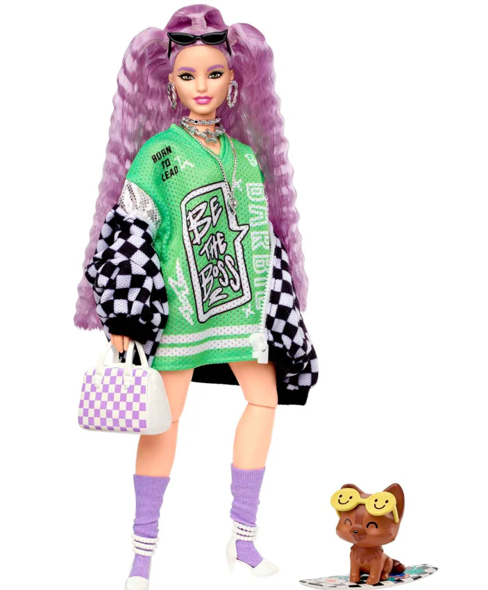 Barbie Extra Doll with Racecar Jacket HHN10 - Image 2