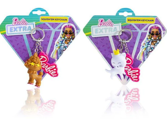 Barbie Extra Squishy Keyring 2 Assorted 99-0055