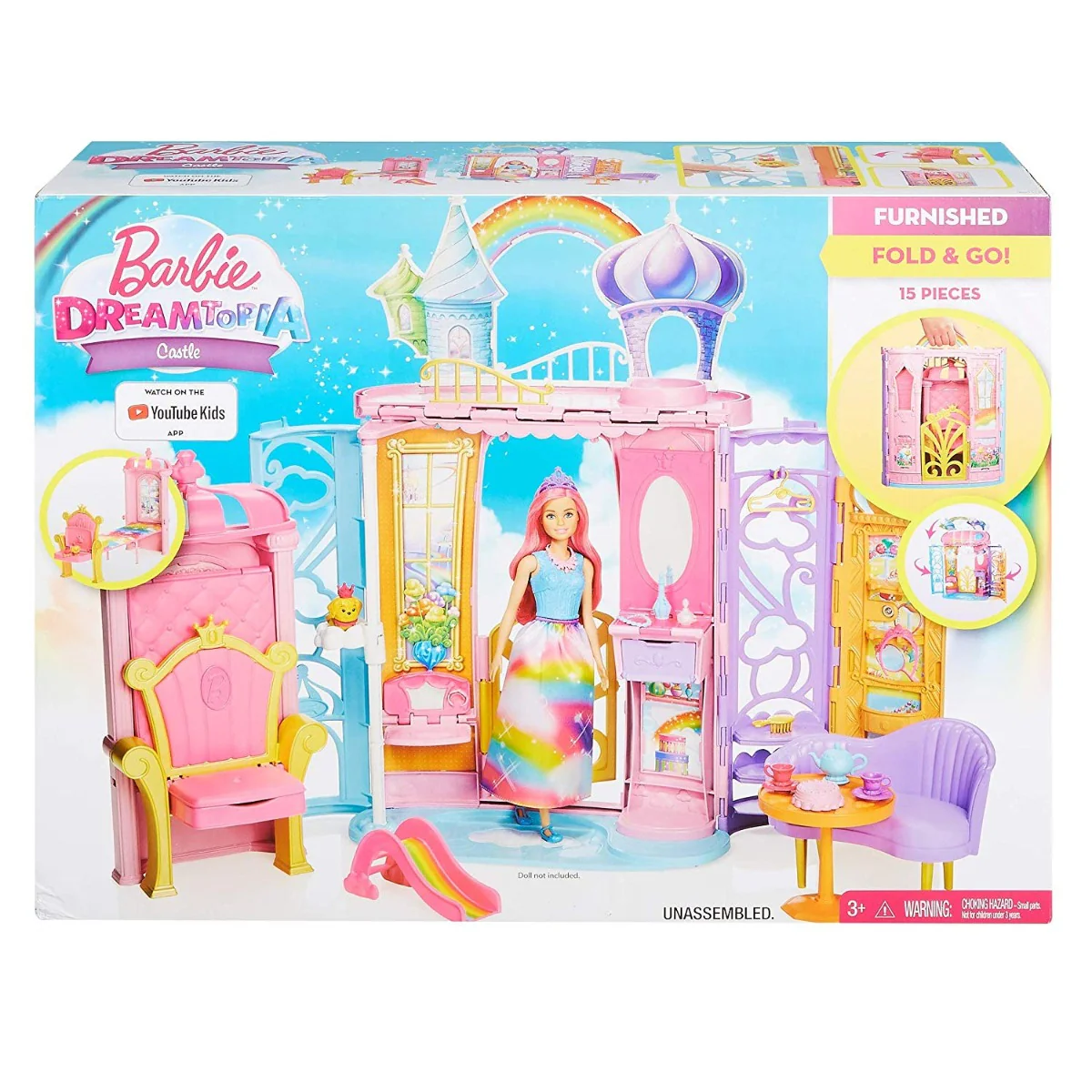 Barbie Fairytale Portable Castle Dreamtopia Playset