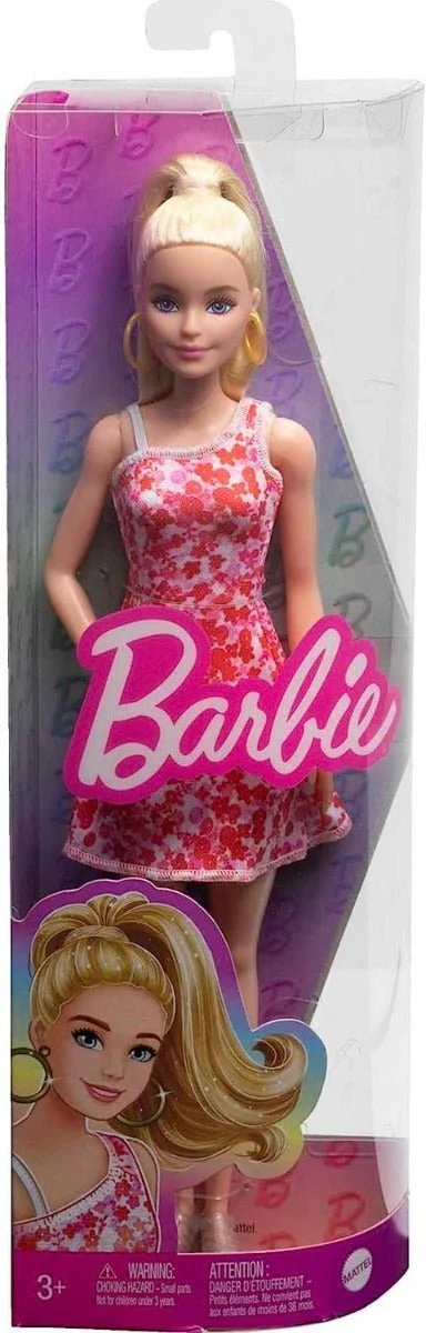 Barbie Fashionista Doll - Pink Floral Dress HJT02