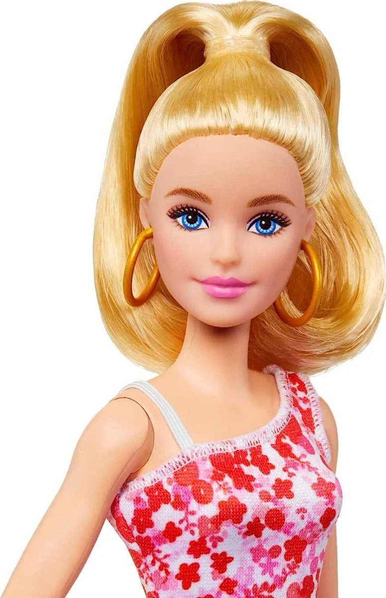Barbie Fashionista Doll - Pink Floral Dress HJT02 - Image 3