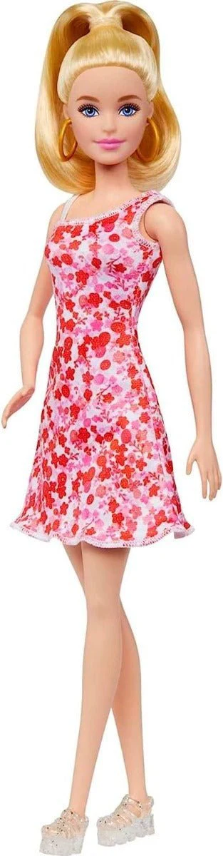Barbie Fashionista Doll - Pink Floral Dress HJT02 - Image 5