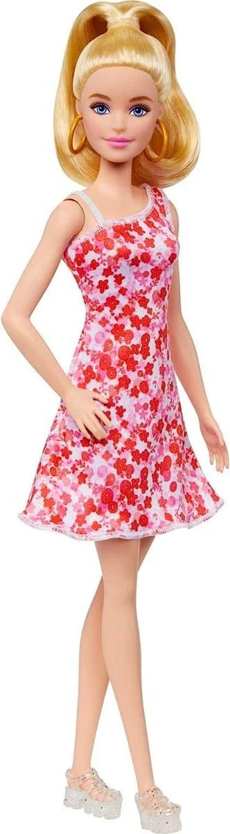 Barbie Fashionista Doll - Pink Floral Dress HJT02 - Image 6