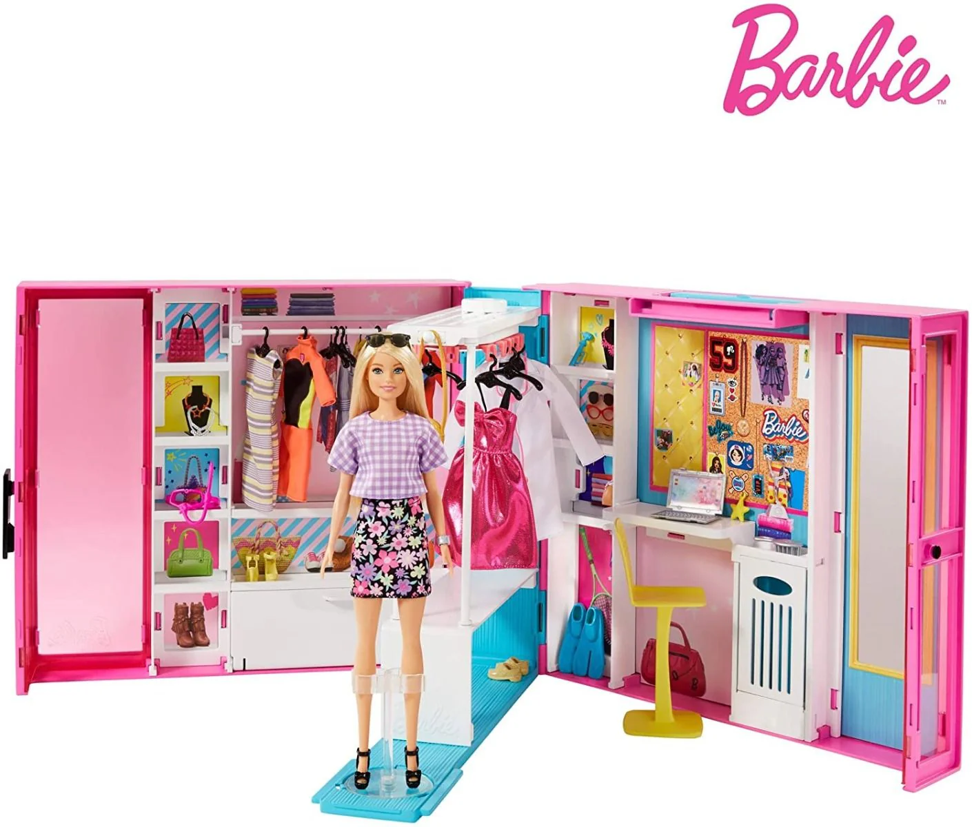Barbie Fashionista Dream Closet 30 Plus Pieces GBK10