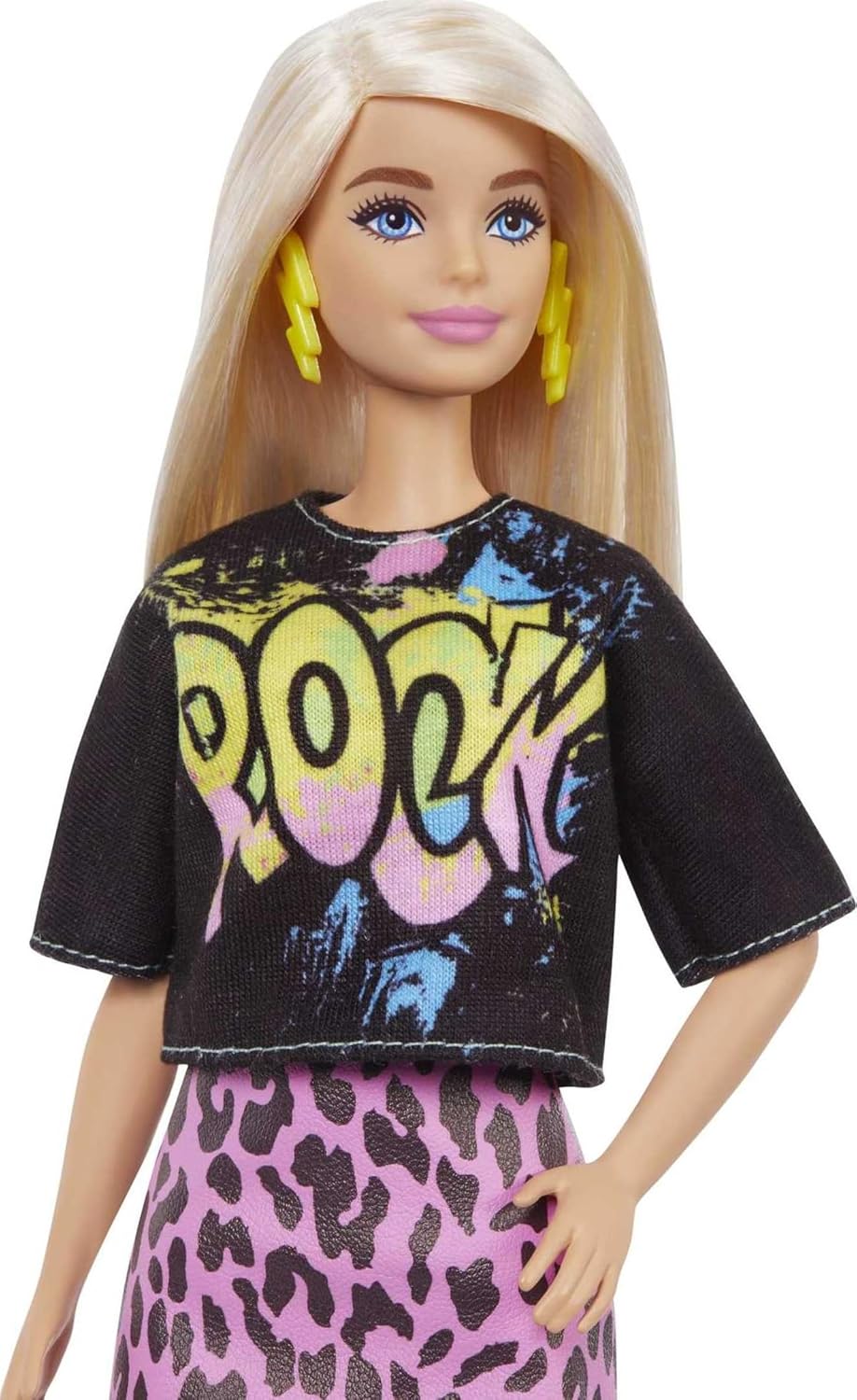 Barbie Fashionistas Doll Blonde with Pink Zebra Print Skirt FBR37 - Image 2
