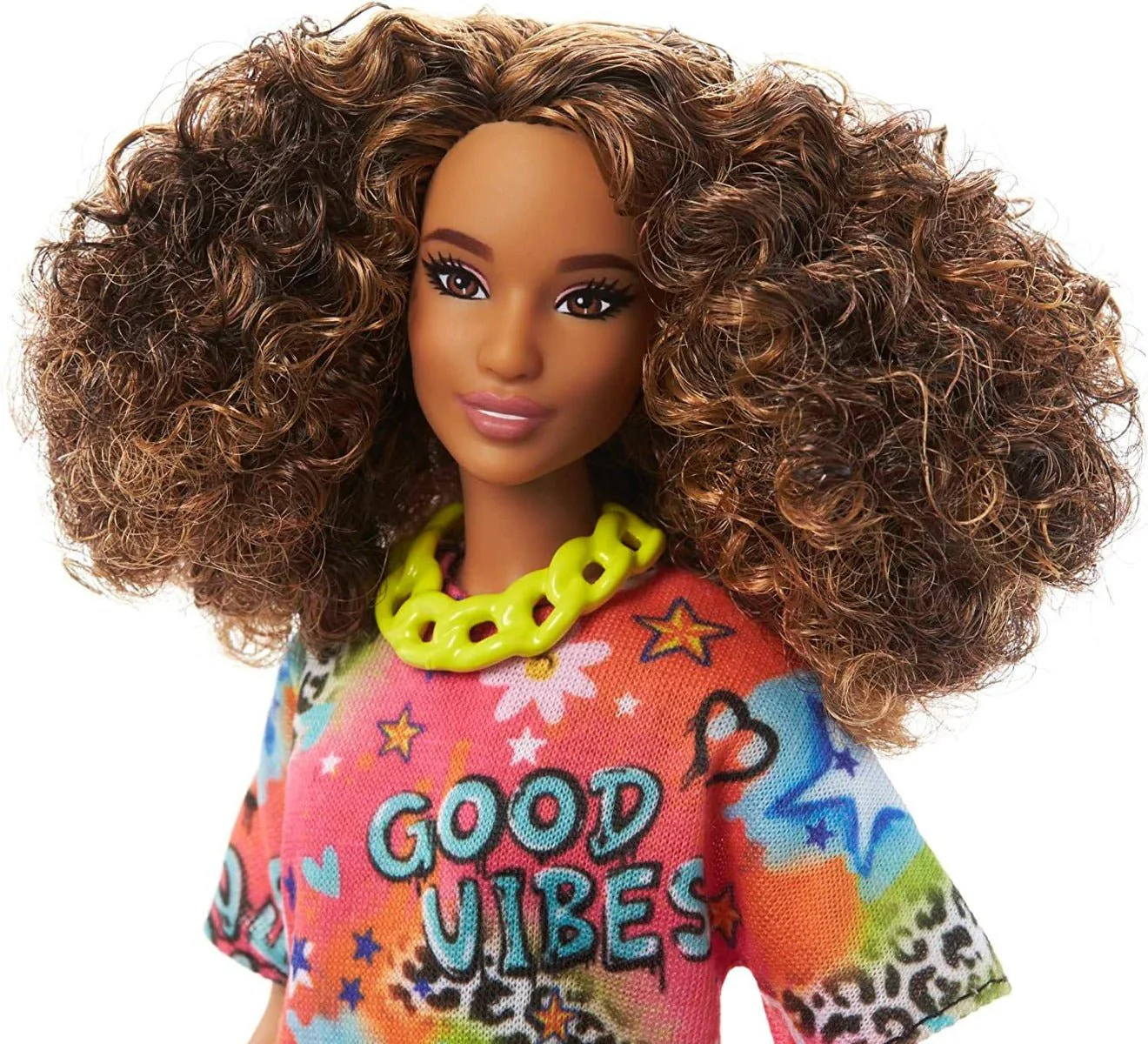Barbie Fashionistas Doll - Good Vibes T-Shirt Dress HPF77 - Image 3