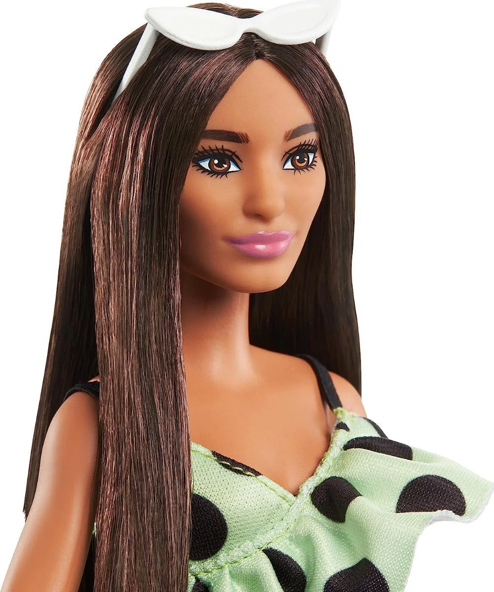 Barbie Fashionistas Doll - Lime Green Polka Dots HPF76 - Image 3