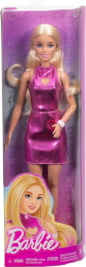 Barbie Fashionistas Doll - Pink Dress Heart Cutout HYT88