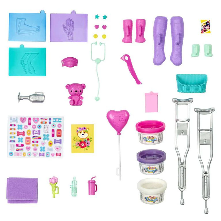 Barbie Fast Cast Clinic Playset with Brunette Barbie Doctor Doll GTN61 - Image 5