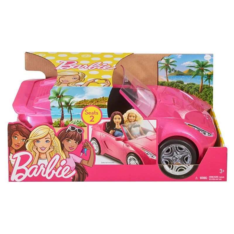 Barbie Glam Convertible Sports Car Pink DVX59 - Image 3