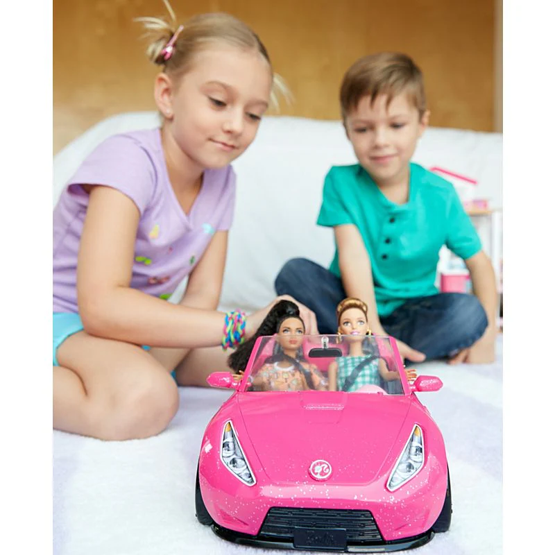 Barbie Glam Convertible Sports Car Pink DVX59 - Image 7