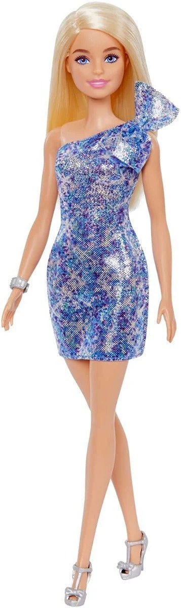Barbie Glitz Doll - Shimmer Off Shoulder Gown Blue GRB32/T7580
