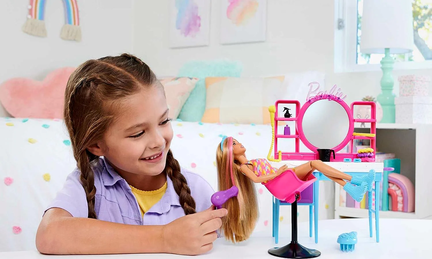 Barbie Hair Salon Playset HKV00 - Image 3