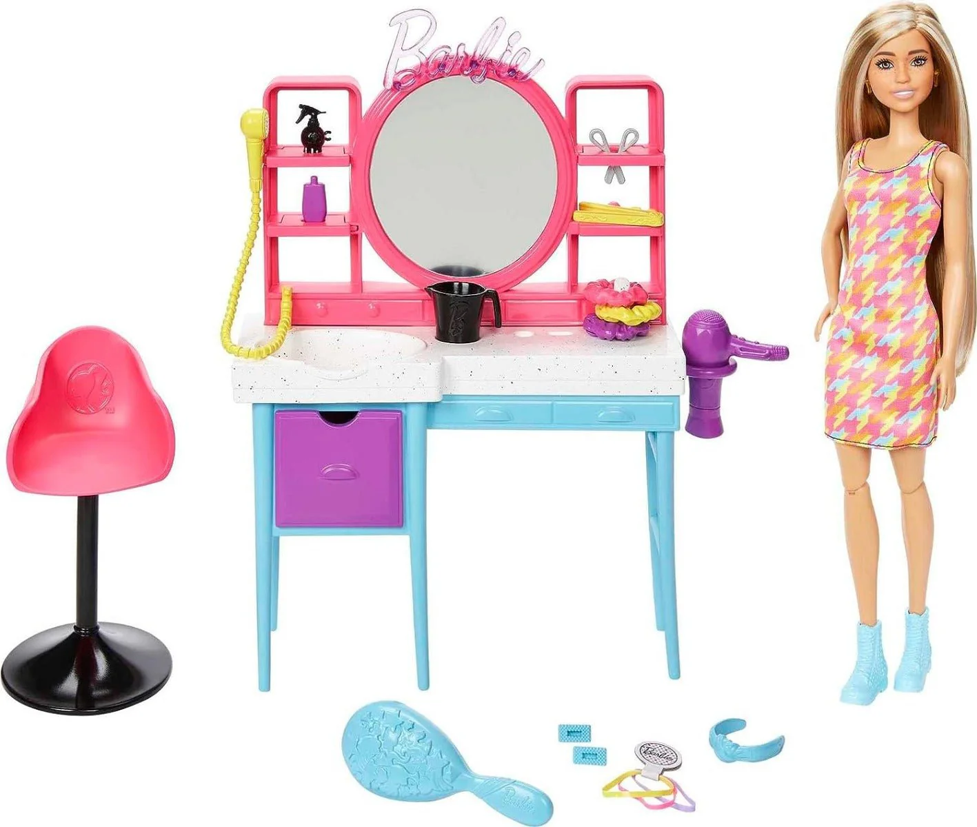 Barbie Hair Salon Playset HKV00 - Image 4