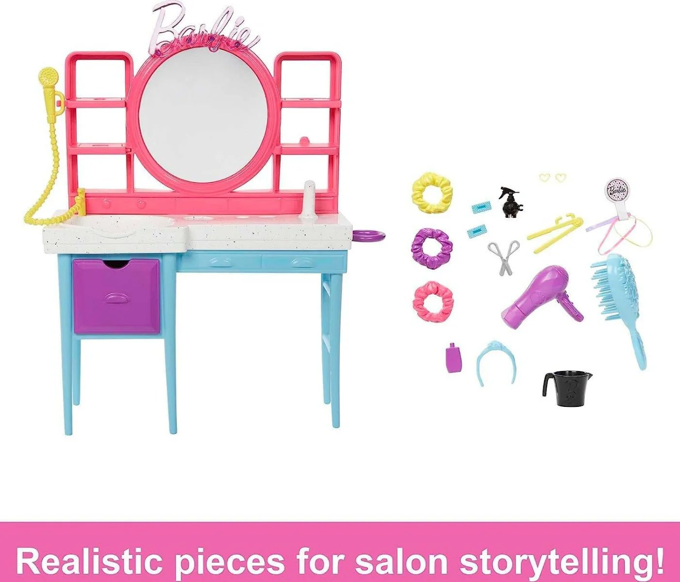 Barbie Hair Salon Playset HKV00 - Image 5