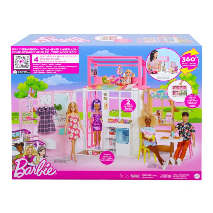 Barbie House with Doll HCD47 - Image 2
