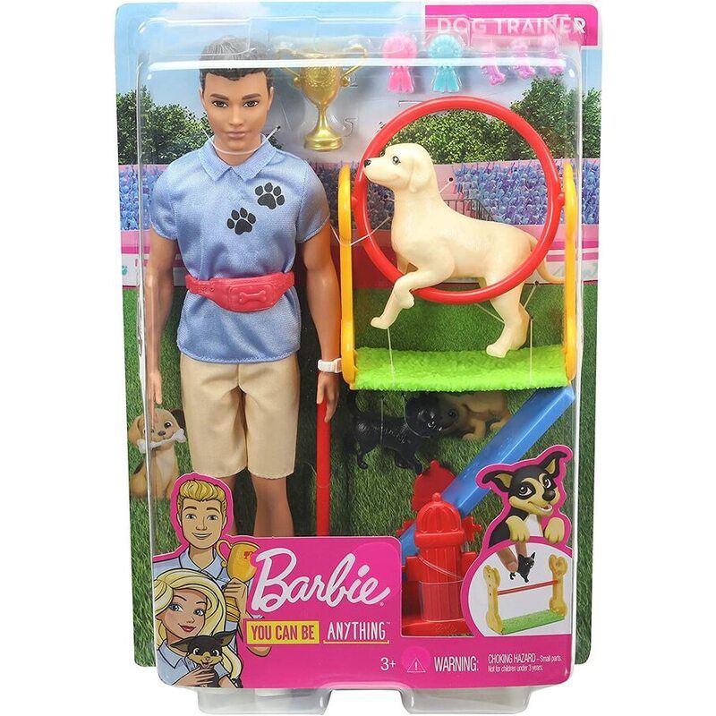 Barbie Ken Dog Trainer Playset with Doll GJM32 - Image 6