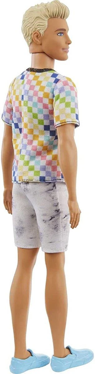 Barbie Ken Fashionistas Doll Checkered Shirt GRB90 - Image 4