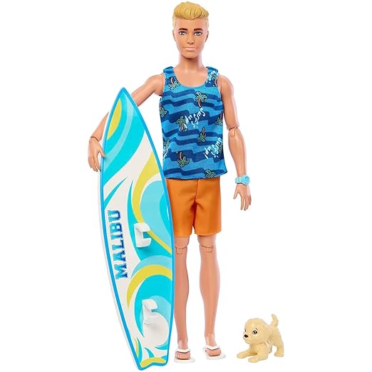 Barbie Ken Surf Doll + Accessories HPT50 - Image 2