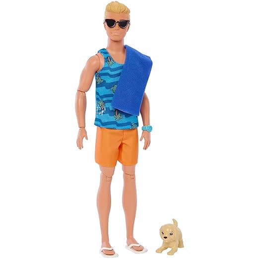 Barbie Ken Surf Doll + Accessories HPT50 - Image 6