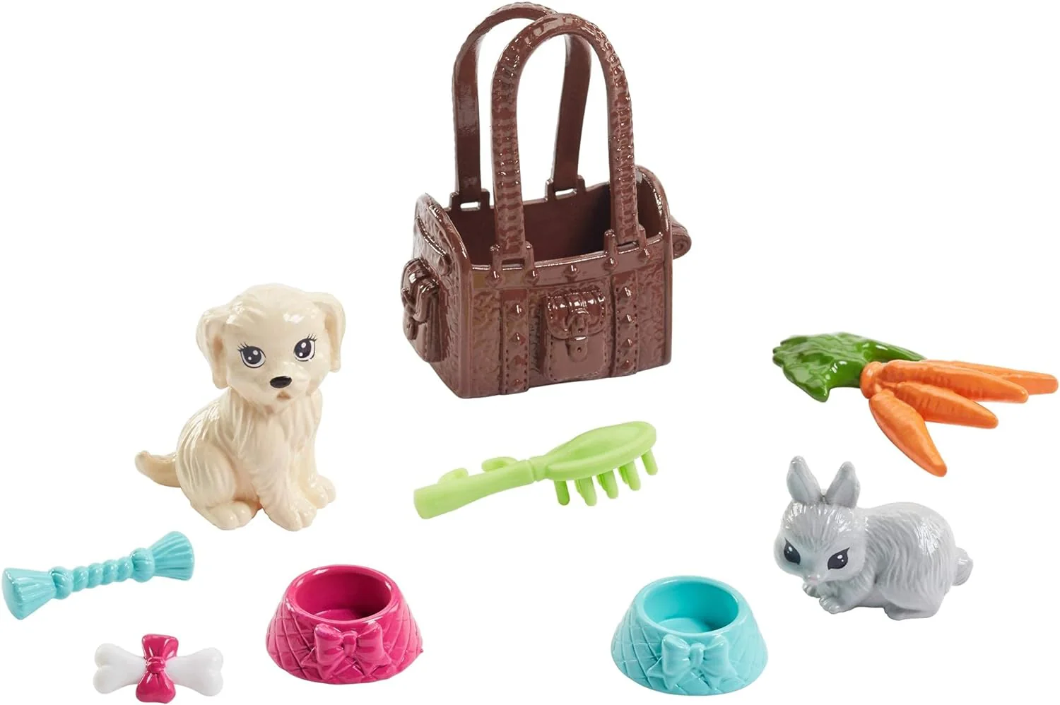 Barbie Loves Pets Doll with Puppy & Bunny Playset FPR48 - Image 4