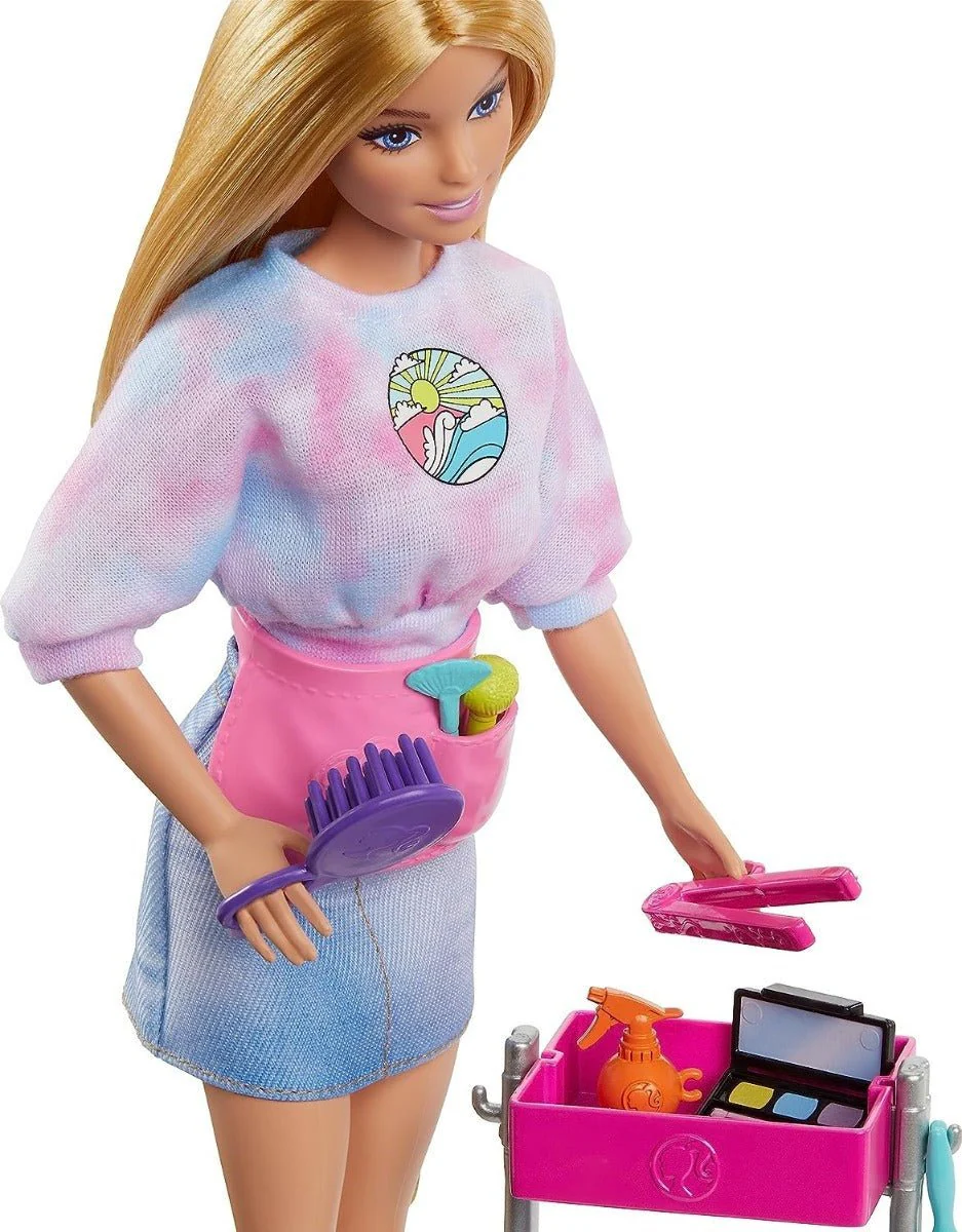 Barbie Malibu Stylist Doll Playset HNK95 - Image 5