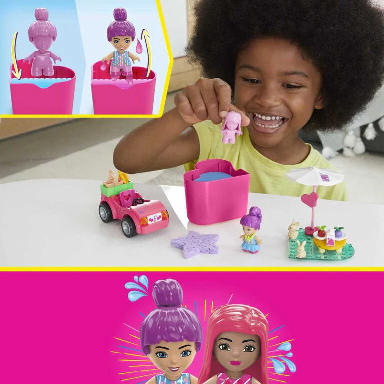 Barbie Mega Color Reveal Convertible Road Trip HKF90 - Image 3