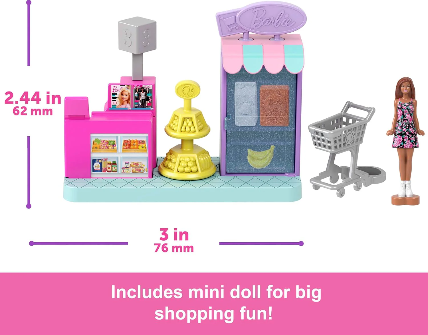 Barbie Mini BarbieLand Doll and Playset Asstd. JCR29 - Image 5
